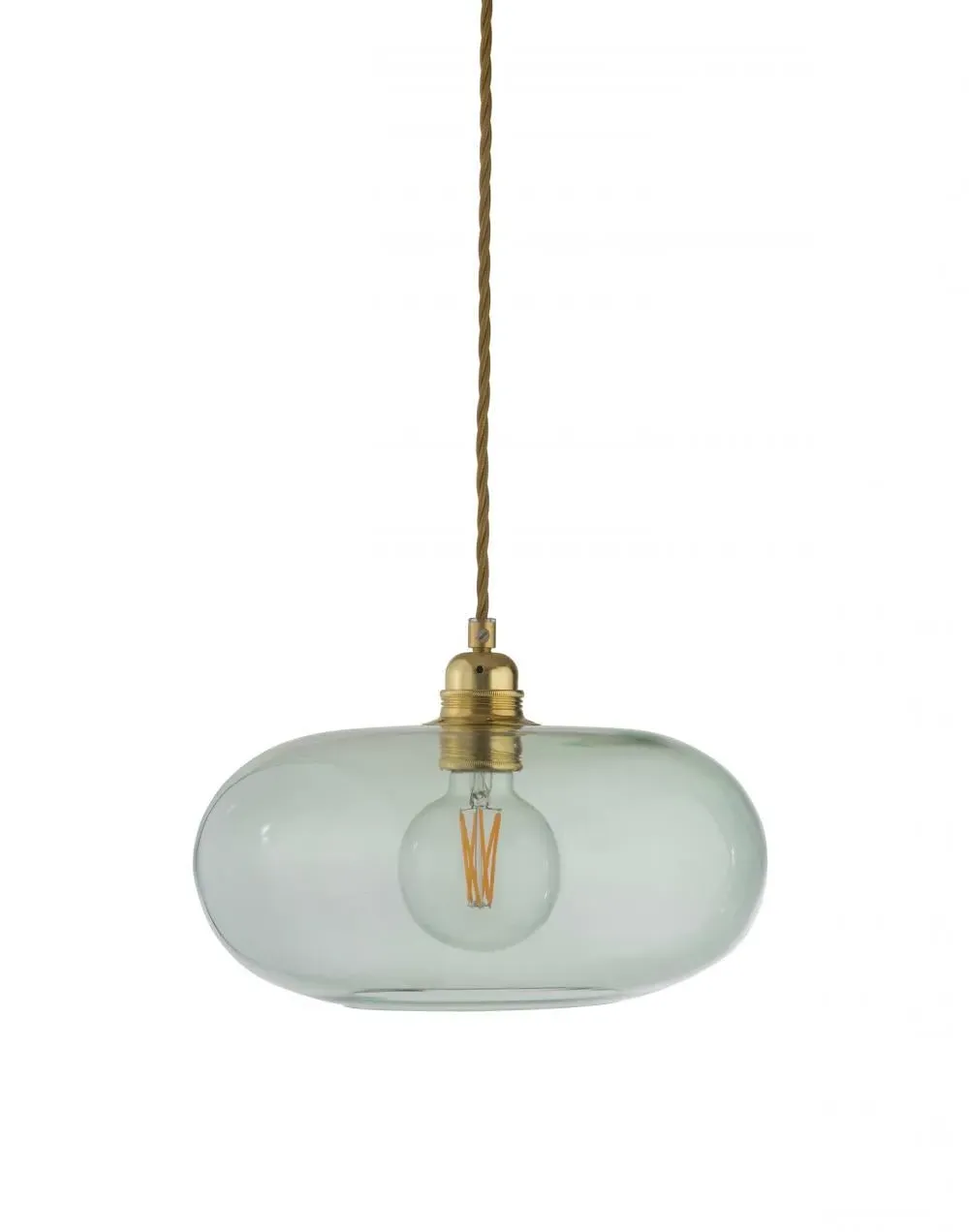 29cm Pendant Light - Forest Green, Glass