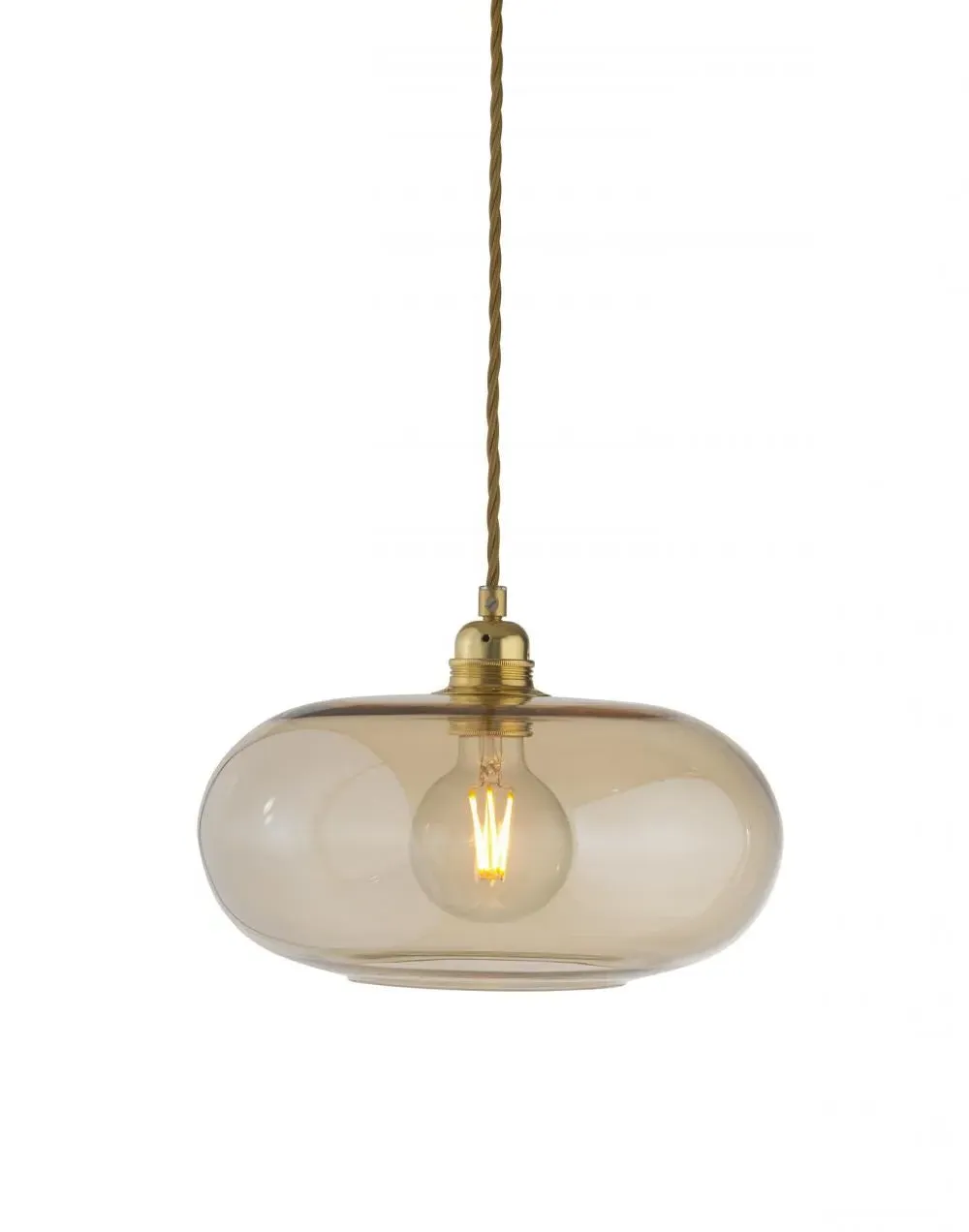 29cm Pendant Light - Golden Smoke, Glass