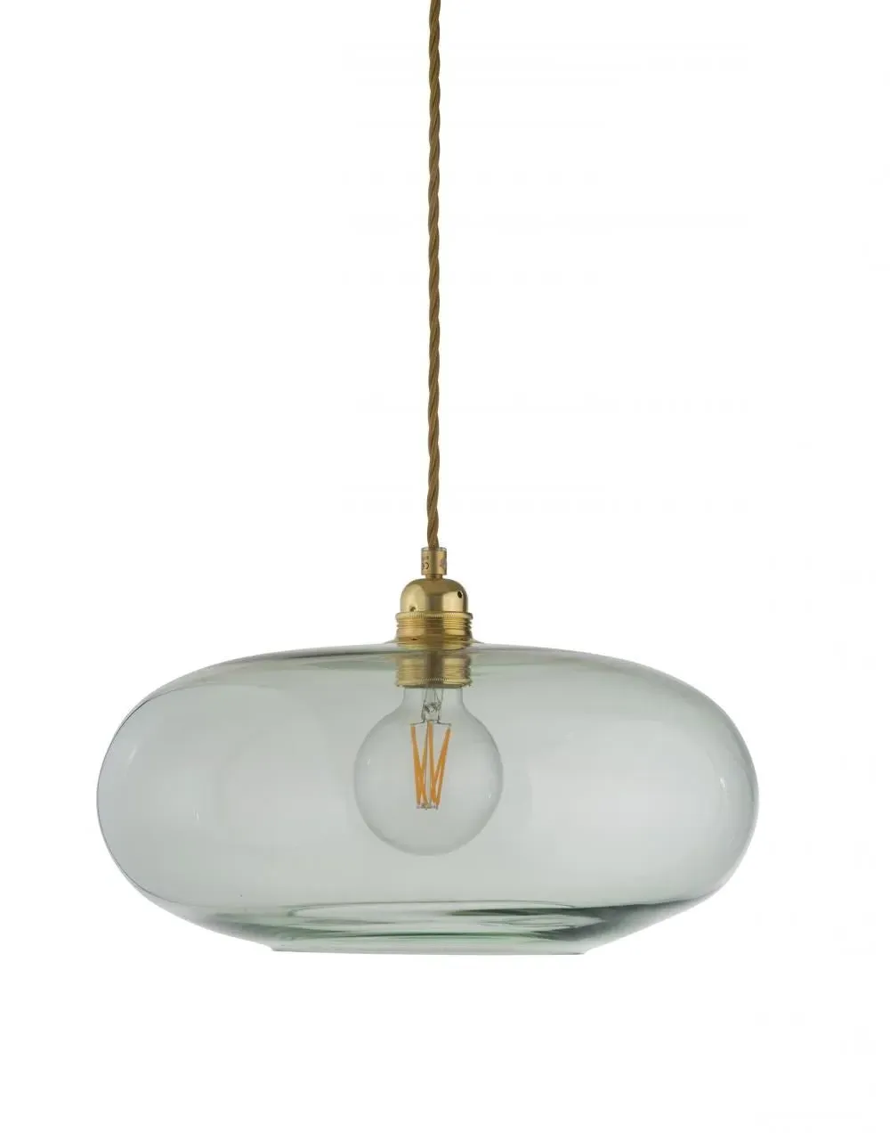 36cm Pendant Light - Forest Green, Glass