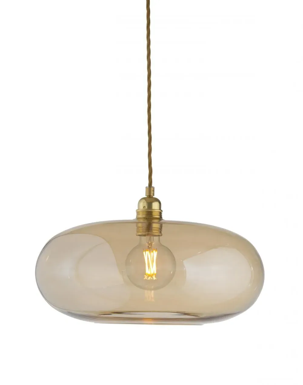 36cm Pendant Light - Golden Smoke, Glass