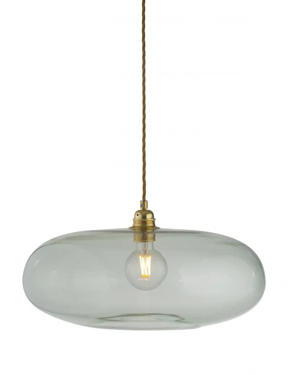 45cm Pendant Light - Forest Green, Glass