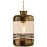 Cylindrical Pendant Light Striped - Gold, Glass