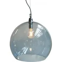Extra Large Pendant Light - Blue, Glass