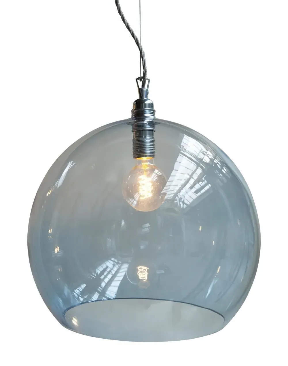 Extra Large Pendant Light - Blue, Glass
