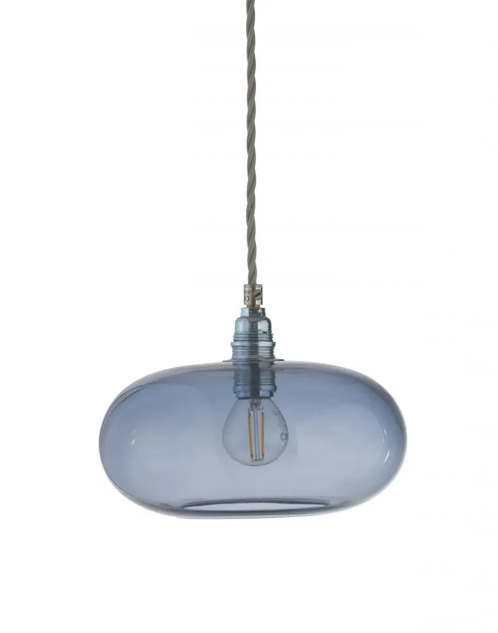 Horizon 21cm Pendant Light - Deep Blue, Glass