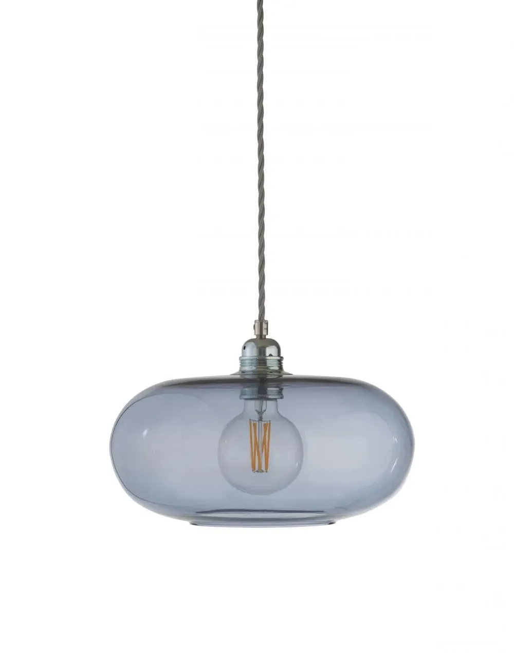 Horizon 29cm Pendant Light - Deep Blue, Glass