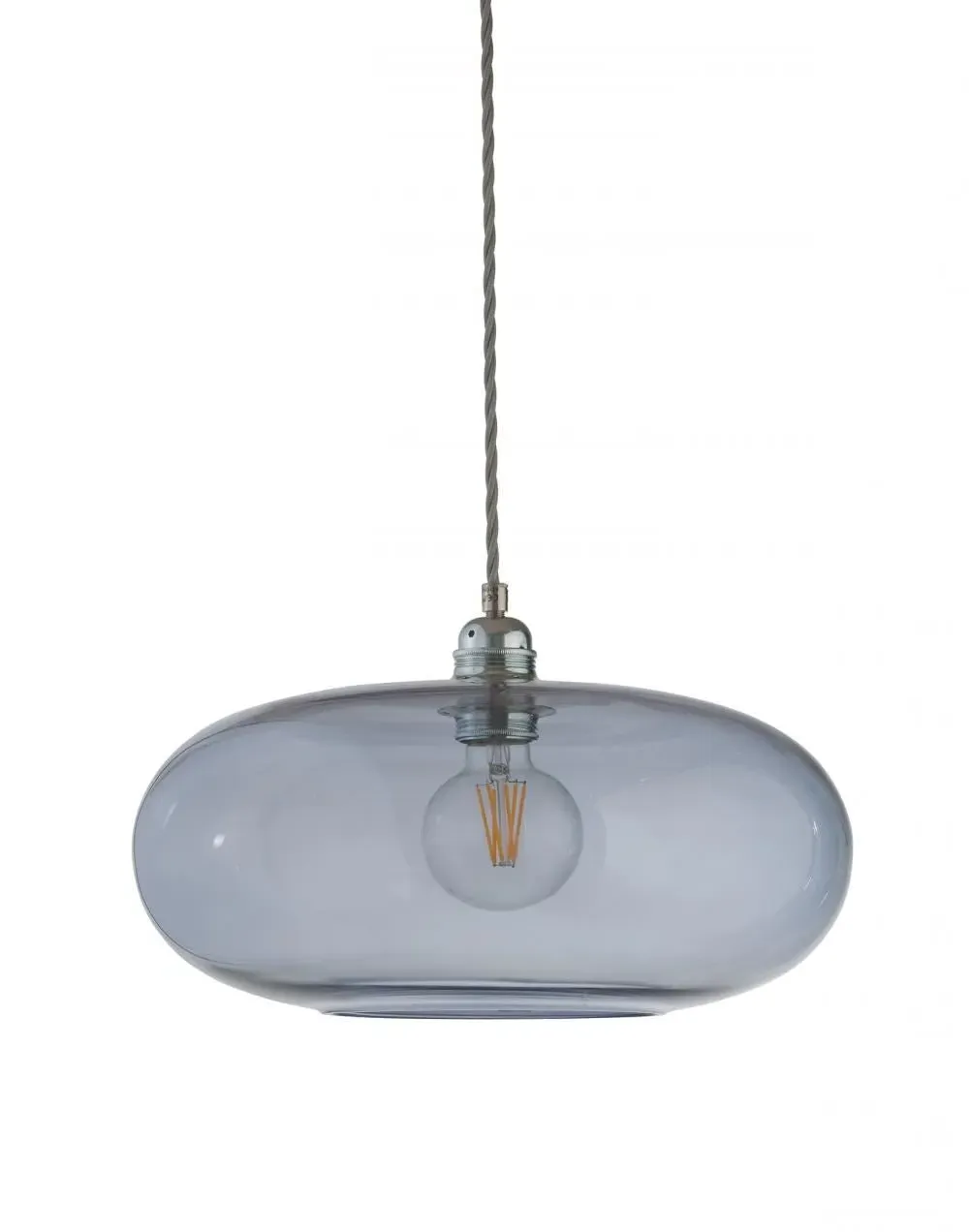 Horizon 29cm Pendant Light - Topaz Blue, Glass