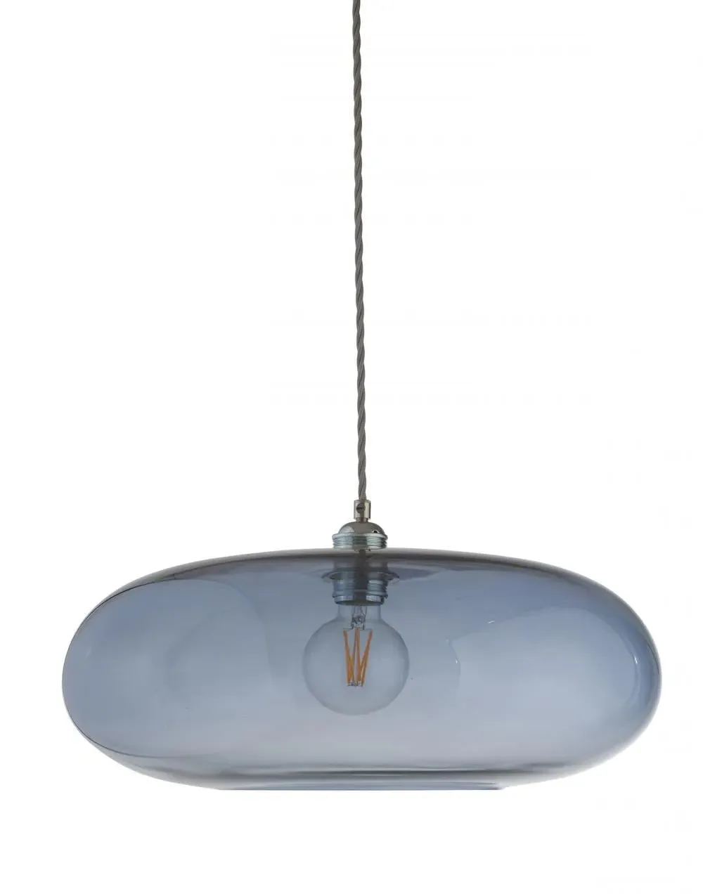 Horizon 45cm Pendant Light - Deep Blue, Glass