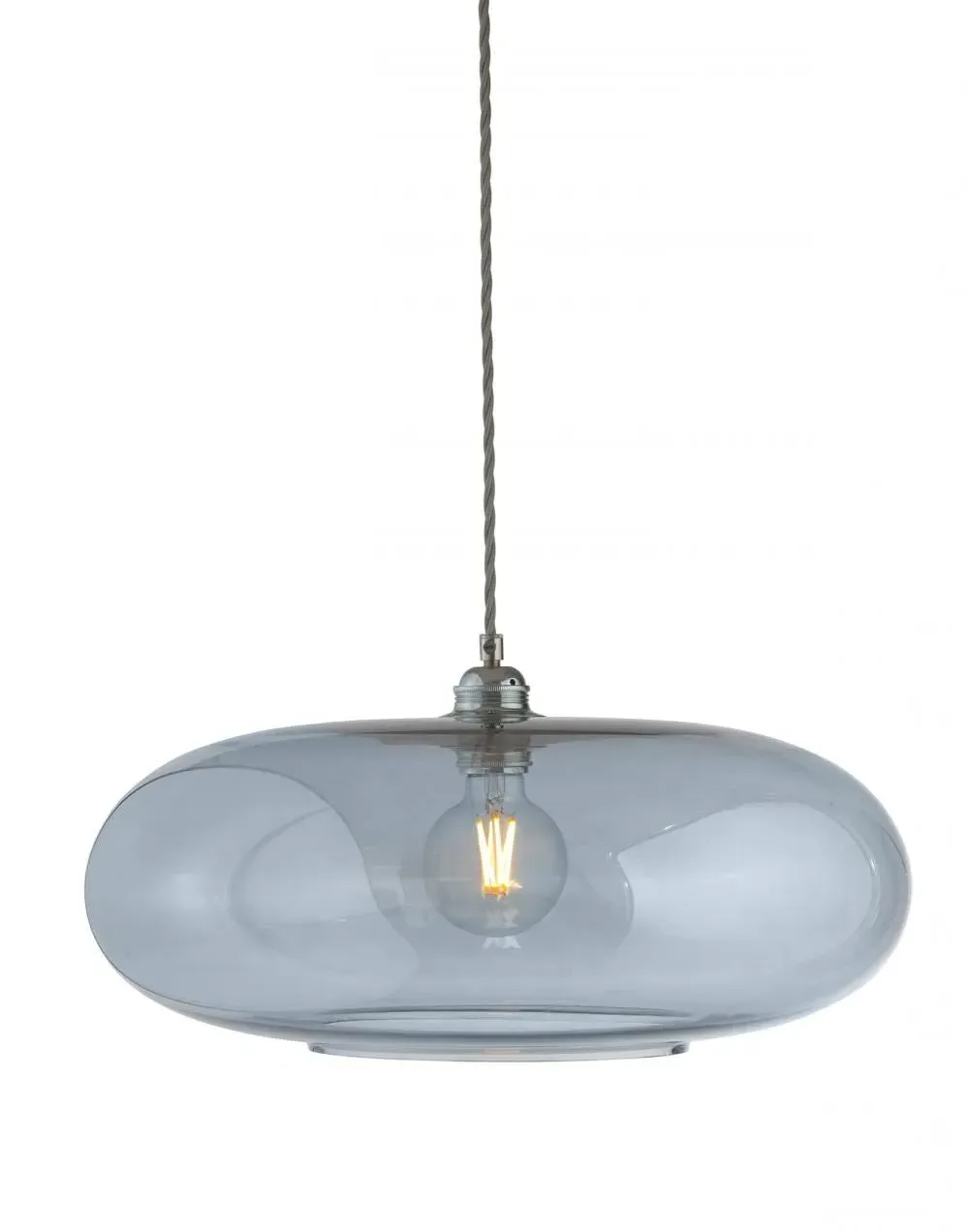 Horizon 45cm Pendant Light - Topaz Blue, Glass