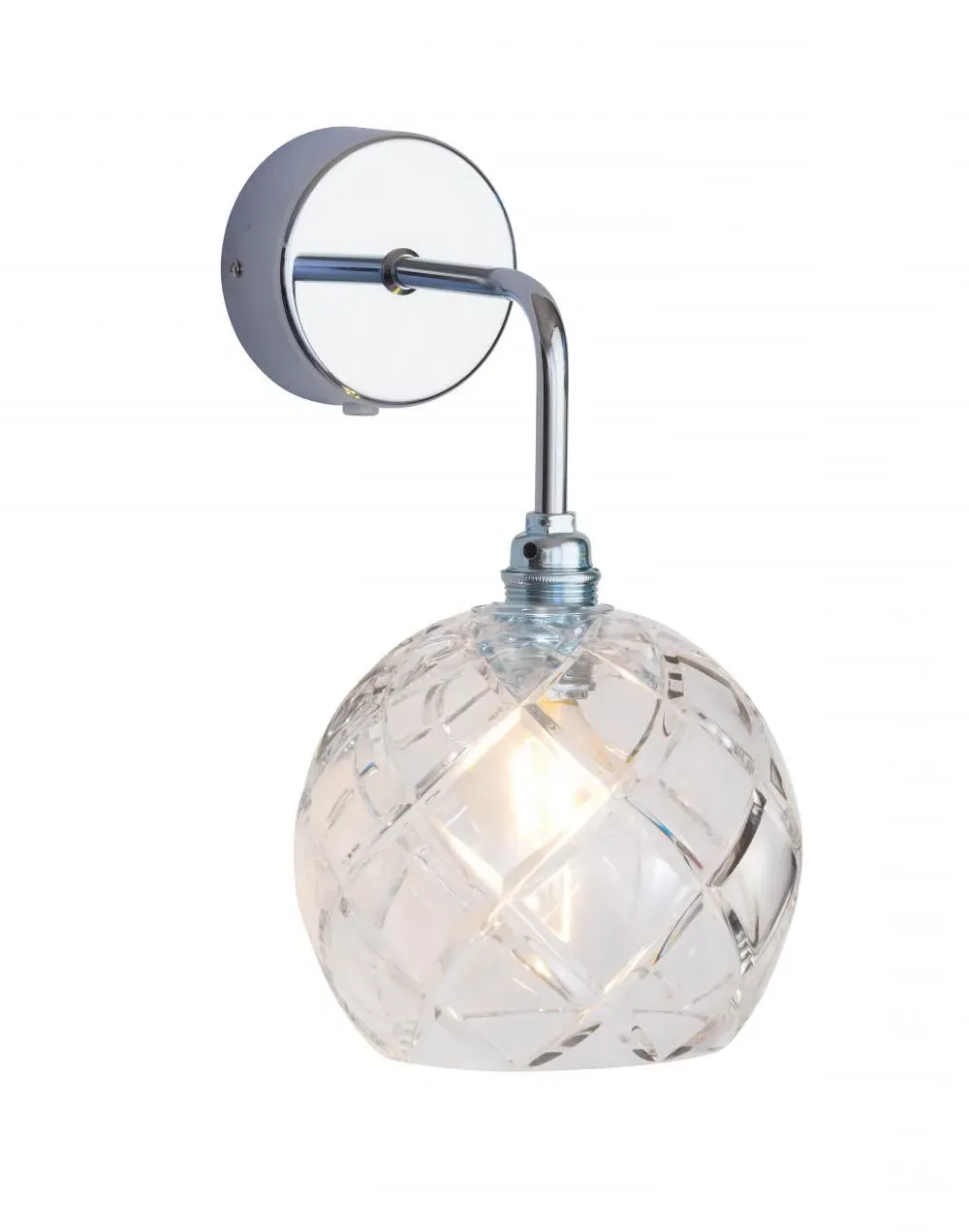 Large Crystal Wall Light - Gold, Lead Crystal