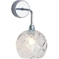Large Crystal Wall Light - Silver, Lead Crystal