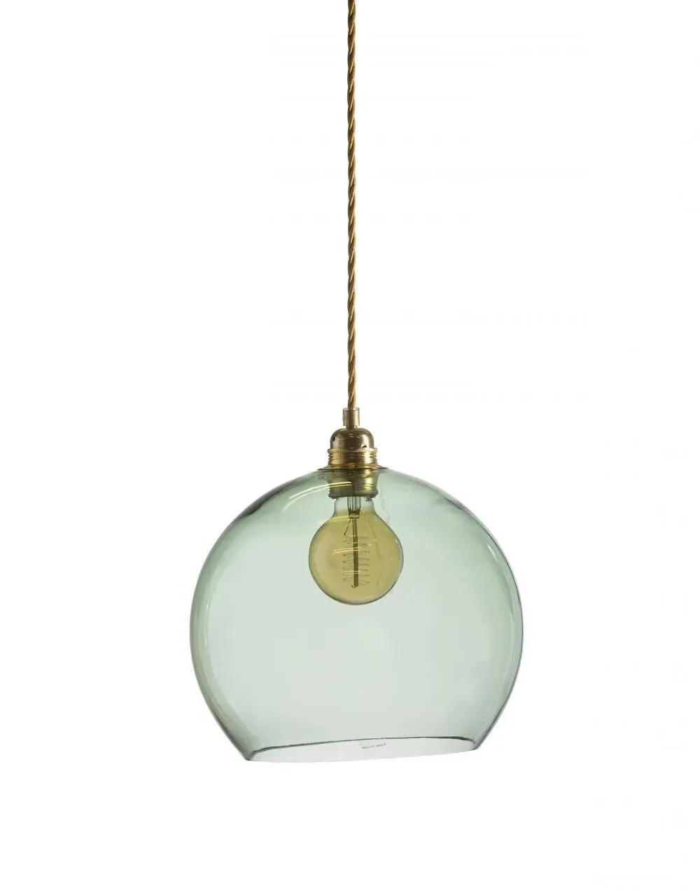 Large Pendant Light - Forest Green, Glass