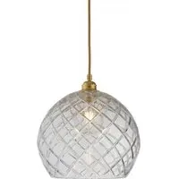 Large Pendant Light Large Check - Gold, Crystal