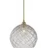 Large Pendant Light Large Check - Gold, Crystal