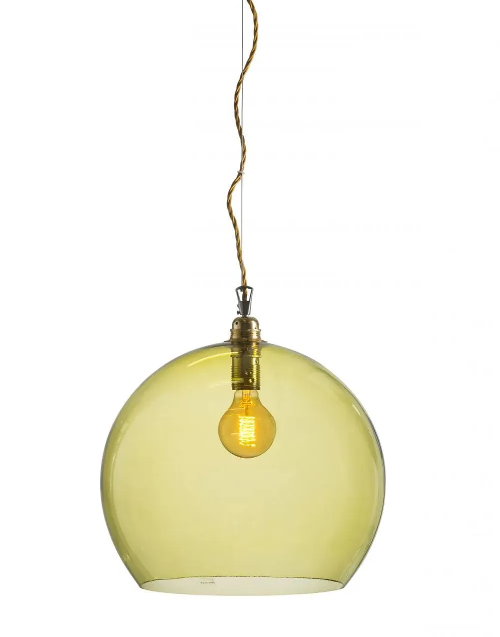 Large Pendant Light - Topaz Blue, Glass