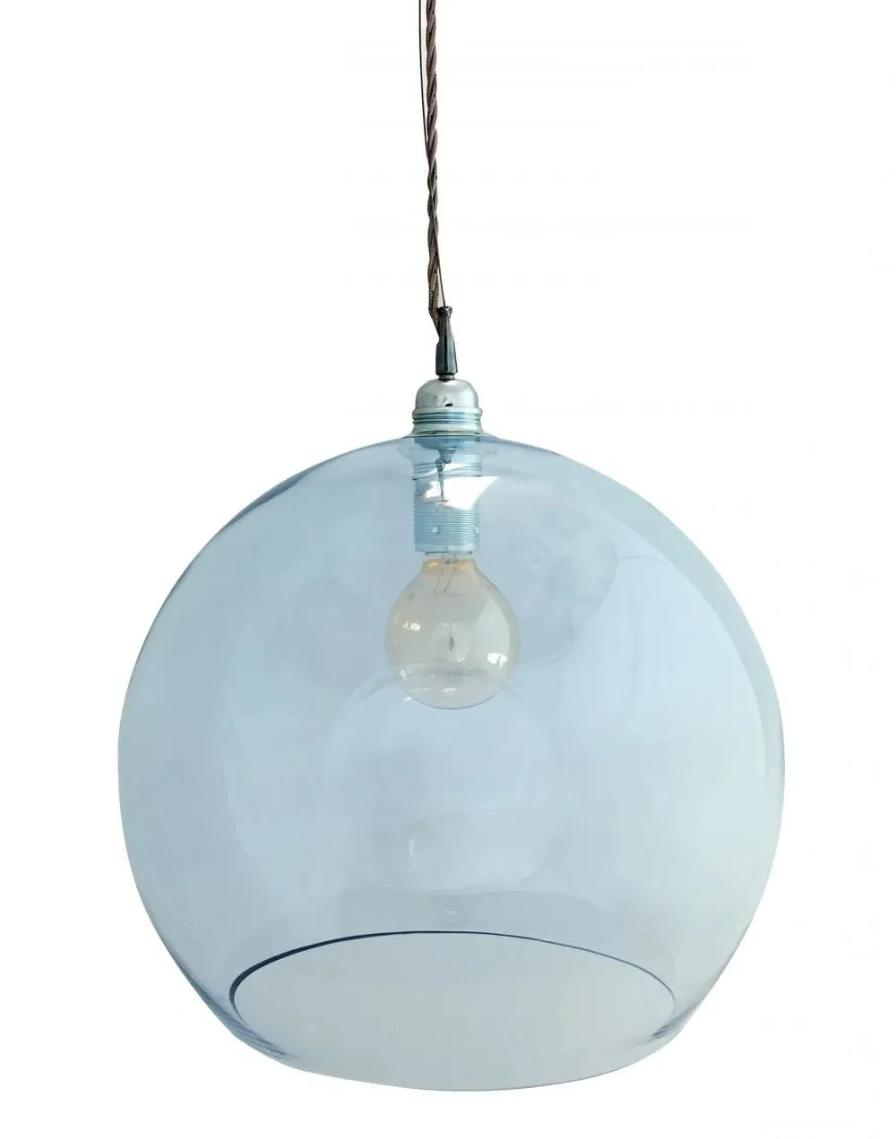 Large Pendant Light - Topaz Blue, Glass