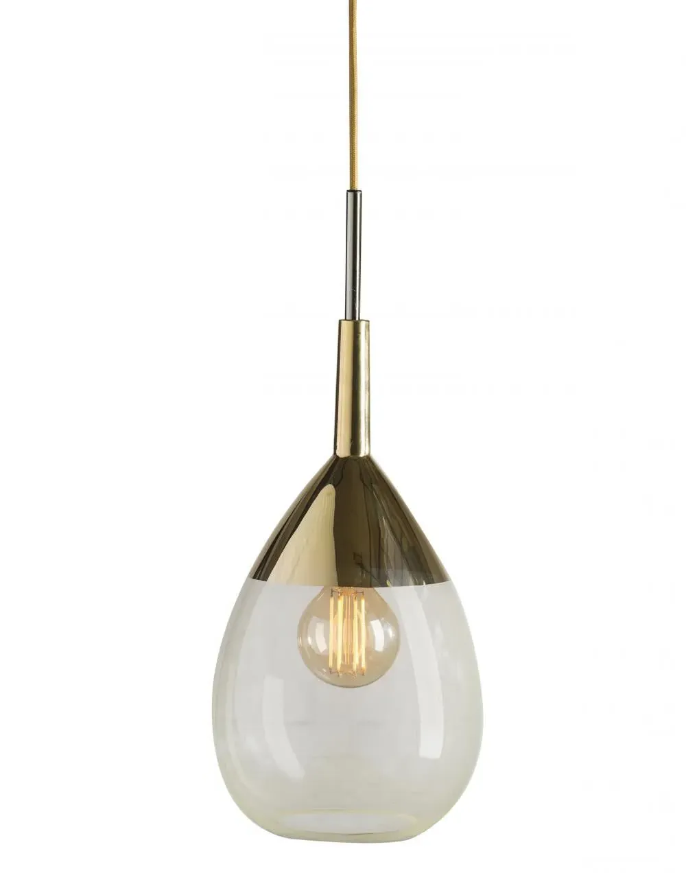 Lute Medium Pendant Light - Alabaster, Glass image