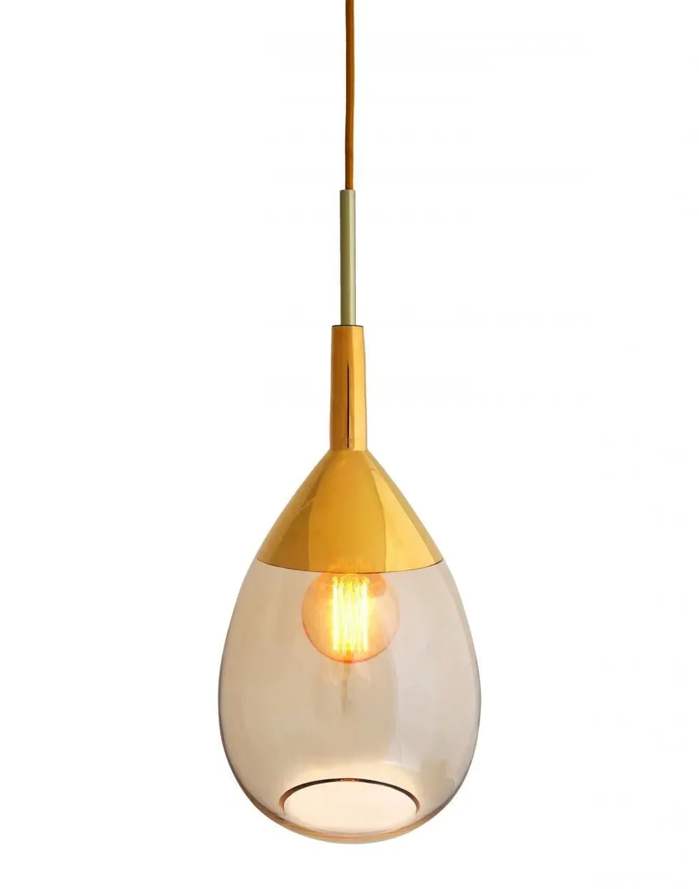 Lute Medium Pendant Light - Clear, Glass