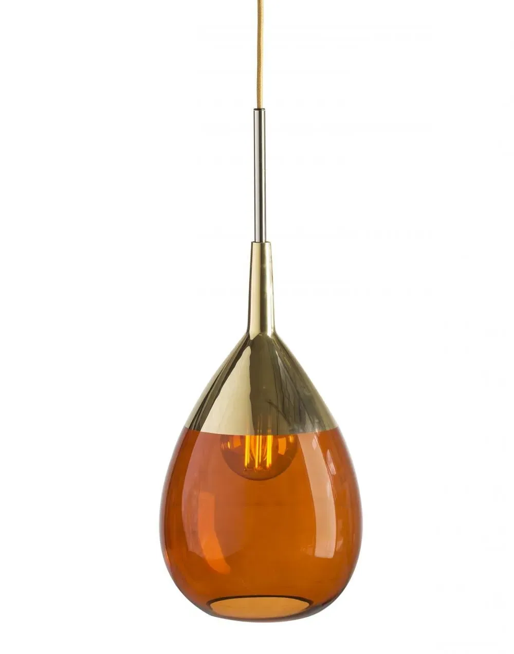 Lute Medium Pendant Light - Smokey Grey, Glass