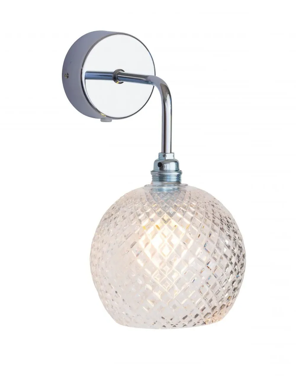 Medium Crystal Wall Light - Silver, Lead Crystal