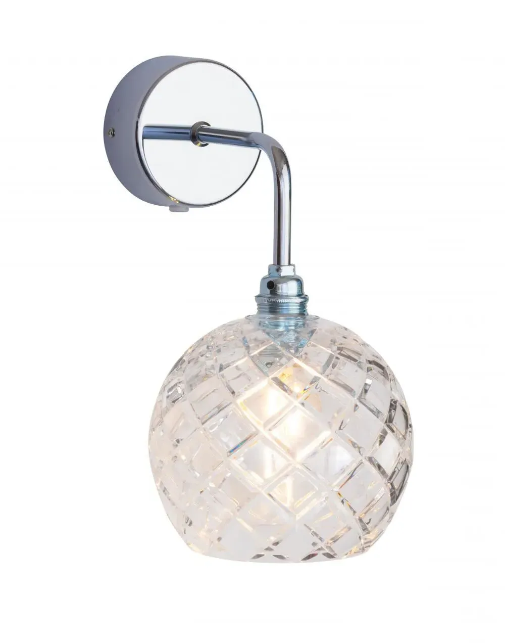 Medium Crystal Wall Light - Silver, Lead Crystal