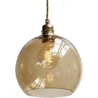 Medium Pendant Light - Chestnut Brown, Glass