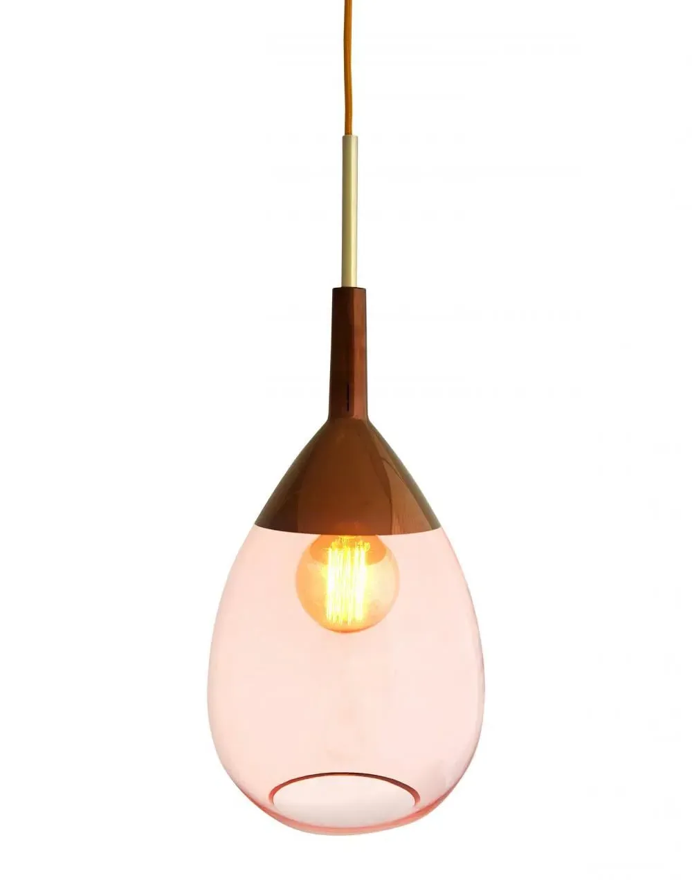 Medium Pendant Light - Coral, Glass