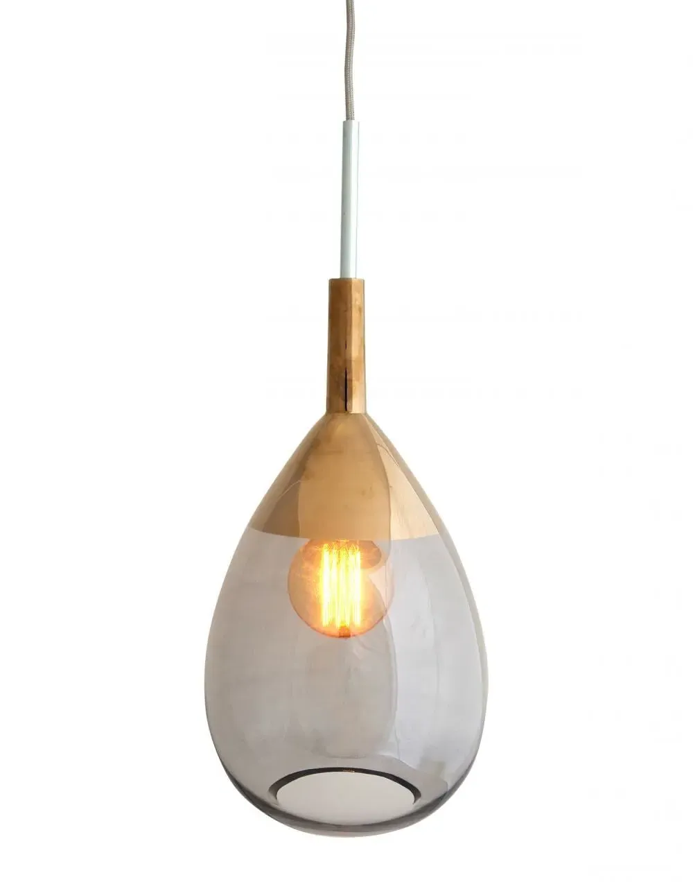 Medium Pendant Light - Grey, Glass
