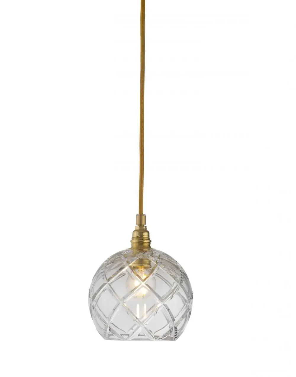 Medium Pendant Light Medium Check - Gold, Crystal