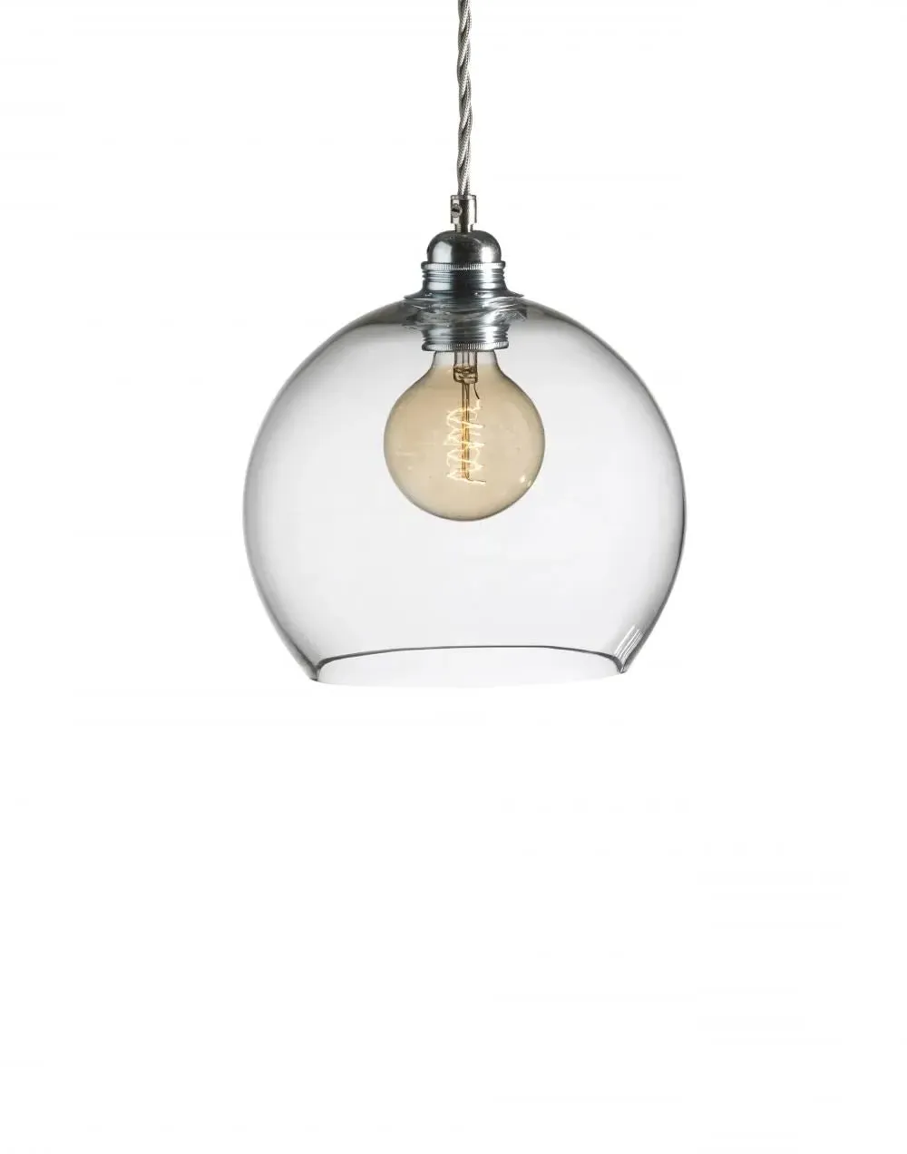 Medium Pendant Light - Smokey Grey, Glass