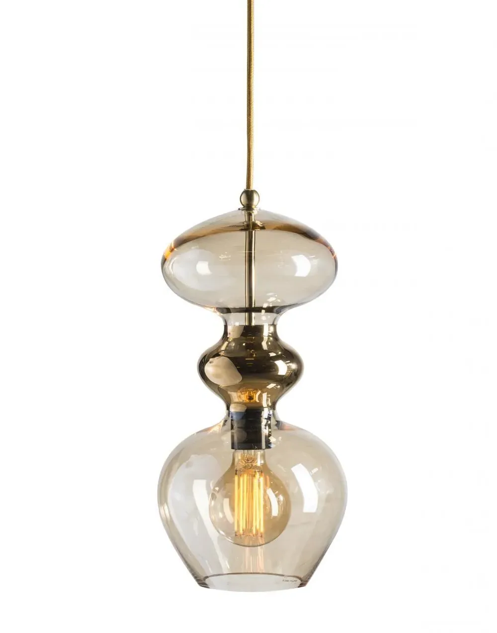 Medium Pendant Light - Topaz Blue, Glass