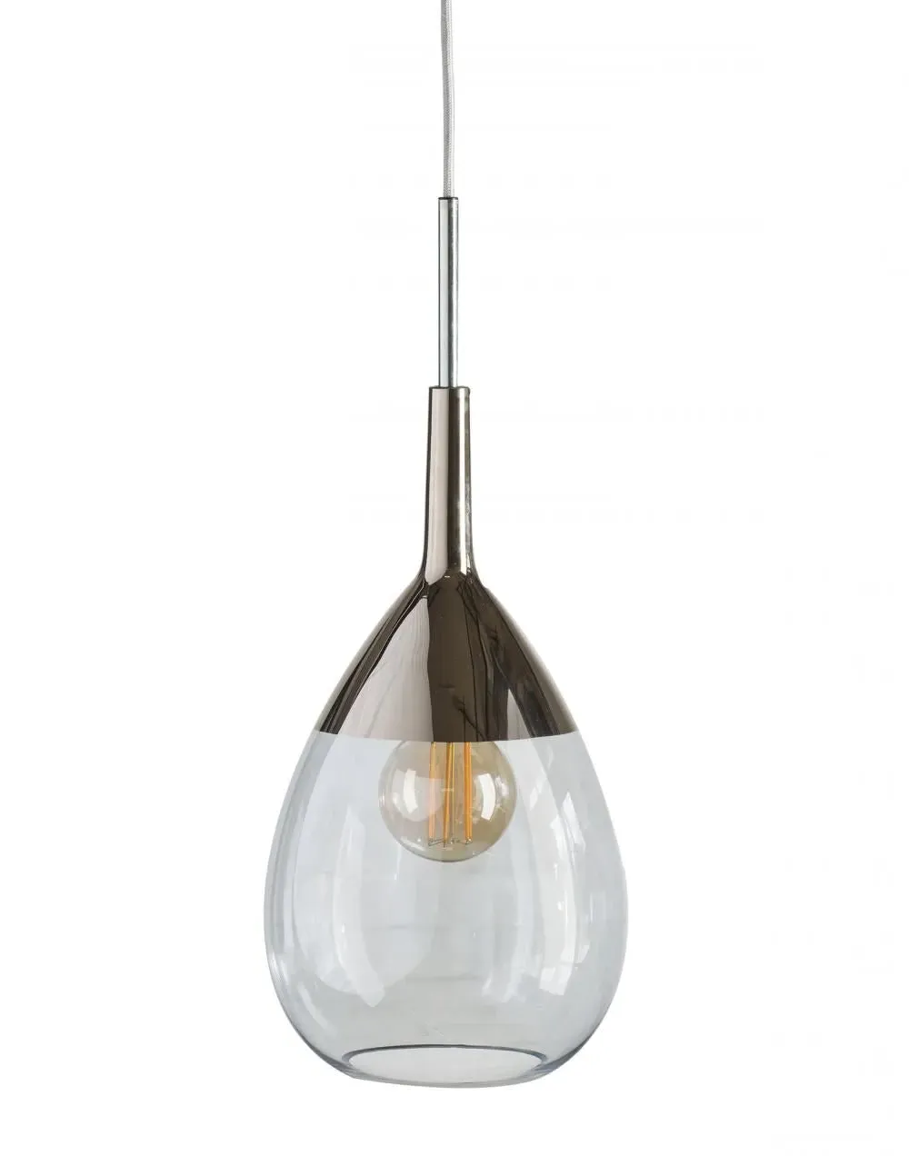 Medium Pendant Light - Topaz Blue, Glass