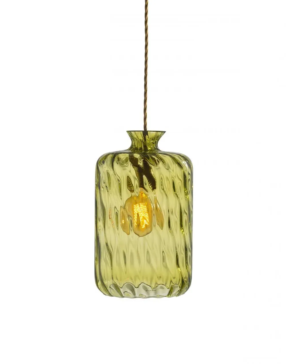 Pillar Pendant Light - Olive, Silver image
