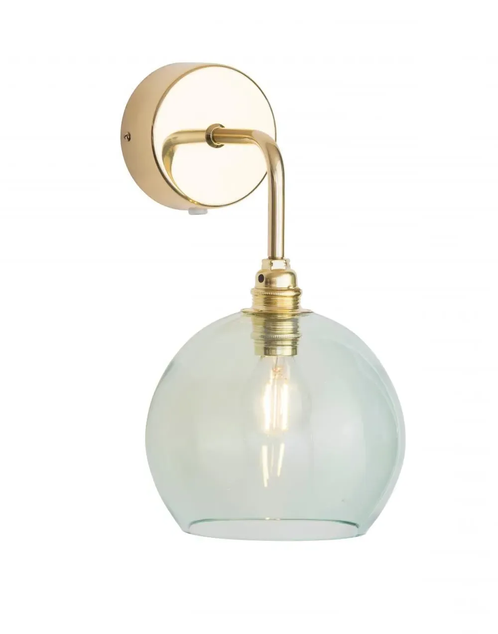 Rowan Wall Light - Forest Green, Glass