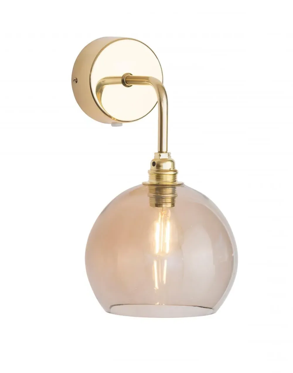 Rowan Wall Light - Golden Smoke, Glass