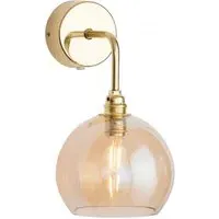 Rowan Wall Light - Golden Smoke, Glass