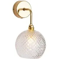 Small Crystal Wall Light - Gold, Lead Crystal