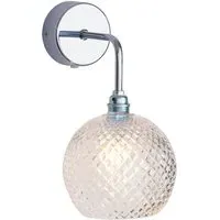 Small Crystal Wall Light - Silver, Lead Crystal