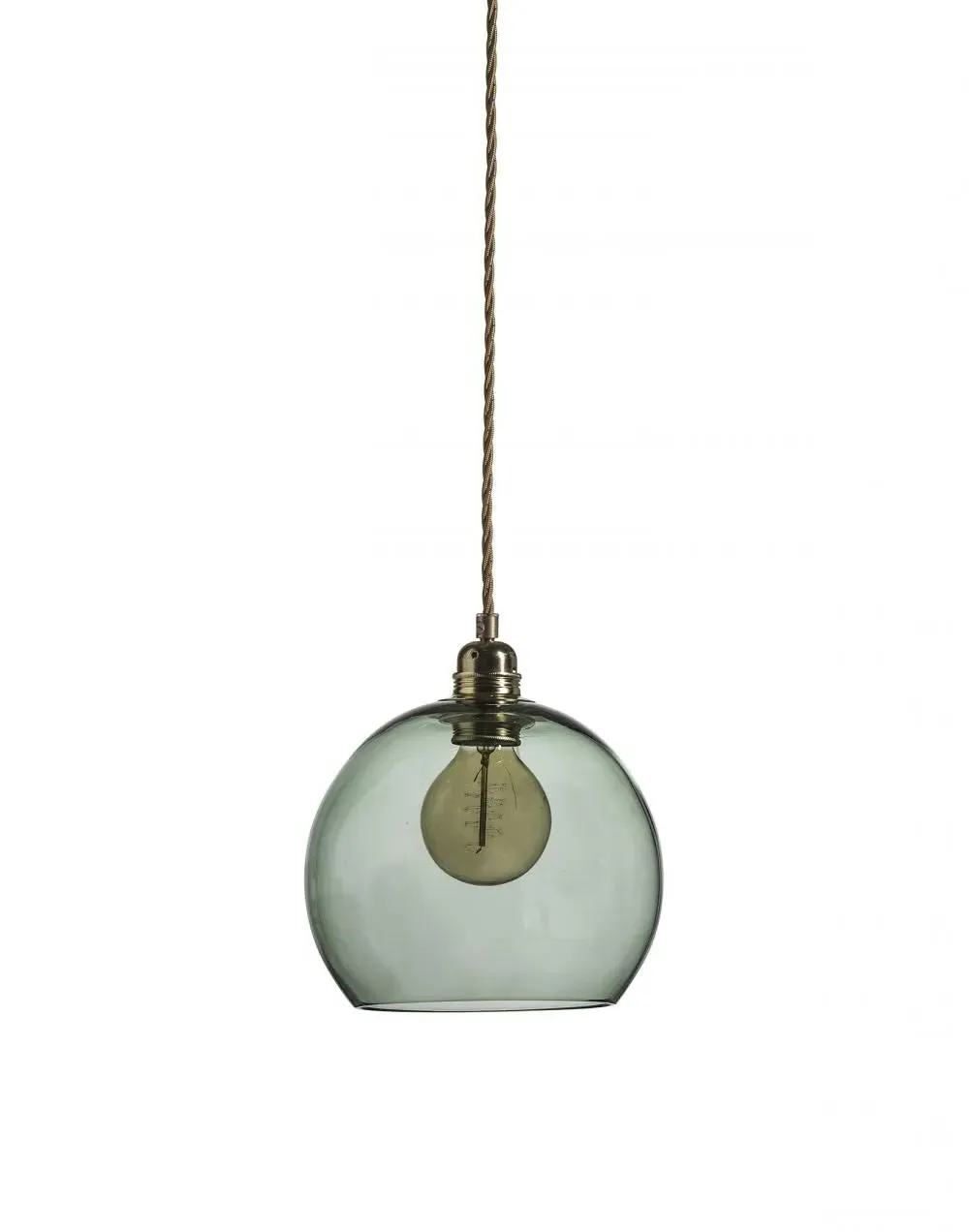 Small Pendant Light - Blue, Glass