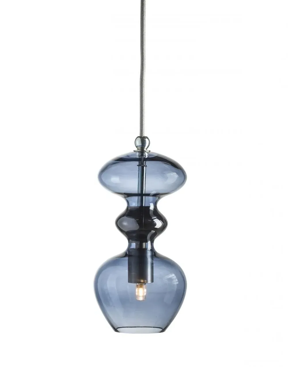 Small Pendant Light - Forest Green, Glass