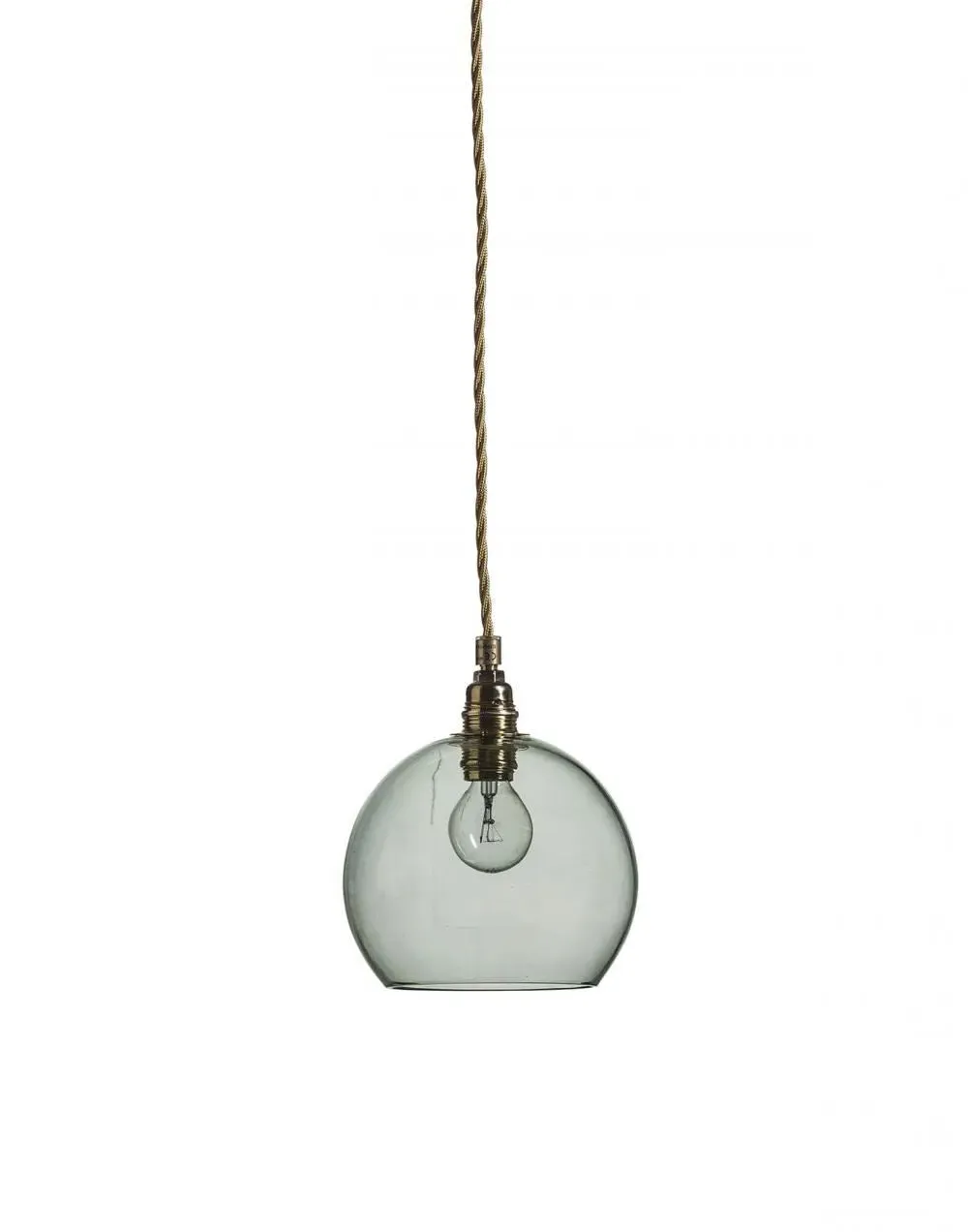 Small Pendant Light - Green, Glass