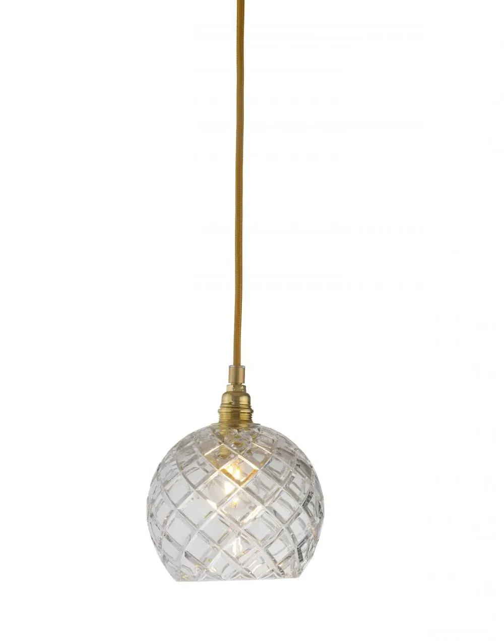 Small Pendant Light Medium Check - Gold, Crystal