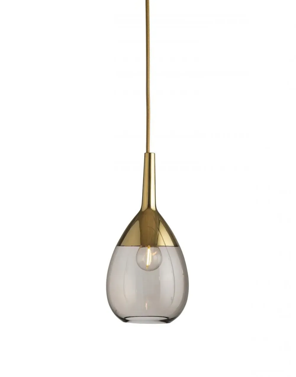 Small Pendant Light - Topaz Blue, Glass