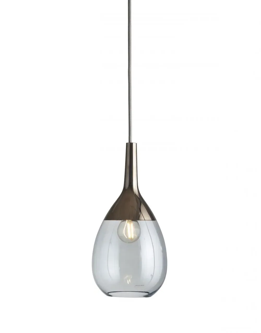 Small Pendant Light - Topaz Blue, Glass