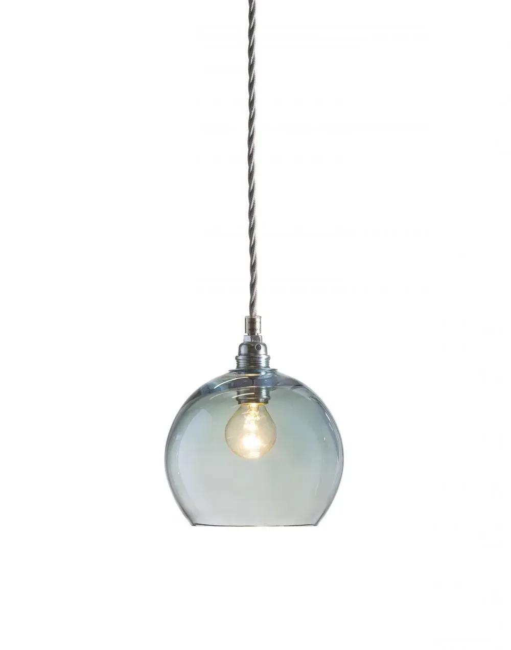 Small Pendant Light - Topaz Blue, Glass