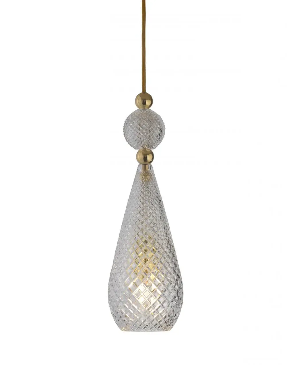 Smykke Pendant Light - Crystal, Silver