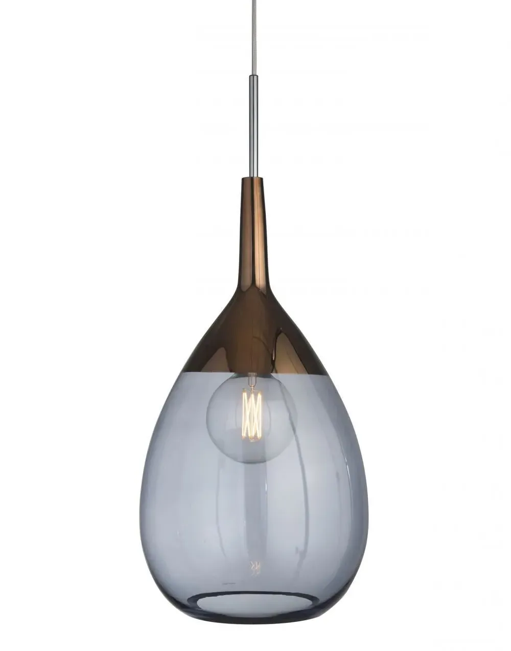 XL Pendant Light - Chestnut Brown, Glass