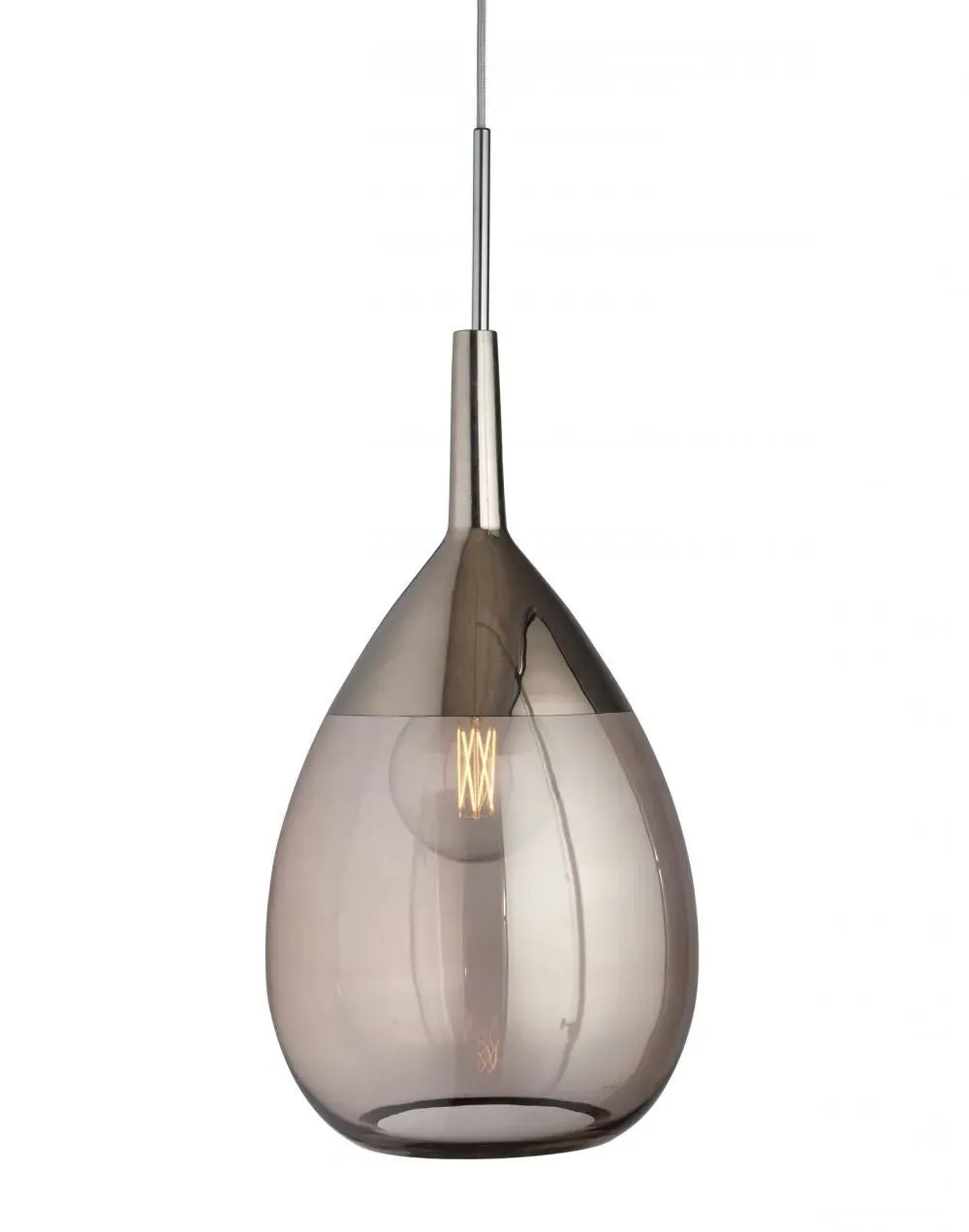 XL Pendant Light - Golden Smoke, Glass