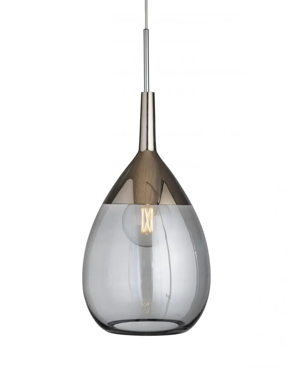 XL Pendant Light - Smokey Grey, Glass