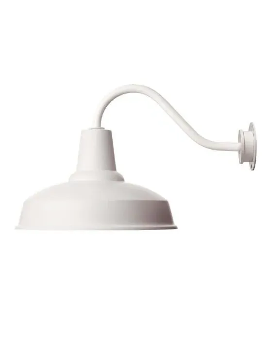 Barn Small Outdoor Wall Light - White image